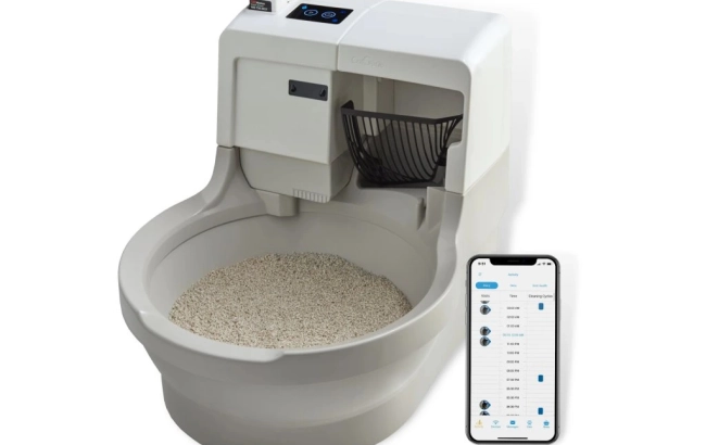 CatGenie A.I. - robotic toilet with GenieDome